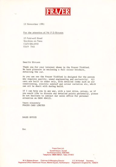 Picture of Customer Enquiry Letter