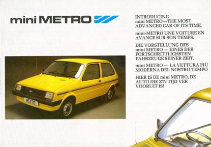 Picture of Introducing mini Metro - The Most Advanced Car Of Its Time